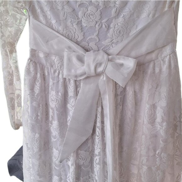Girls Size 12 White Lace Confirmation Flower Girl Formal Party First Communion - Picture 4 of 4